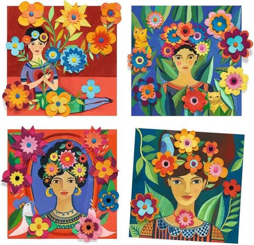 cumpără Set de creație Djeco DJ09385 Set de pictura Coyoacan Coyoacan by Frida Kahlo în Chișinău 