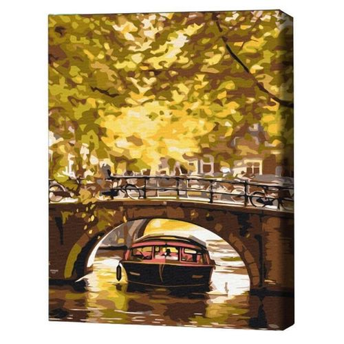купить Картина по номерам BrushMe BS52615 40x50 cm (în cutie) – Plimbare cu barca pe canale в Кишинёве 