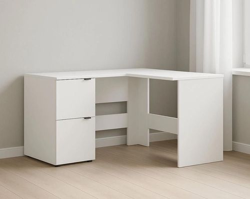 cumpără Masă de birou Fabrik Home Mateo, стол угловой 1300x750x1300 Белый ясень în Chișinău 