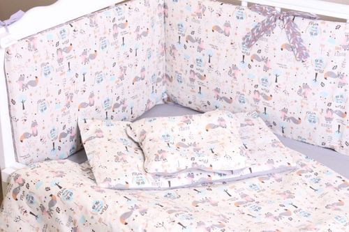 купить Детское постельное белье PernaMea Set lenjerie 8 piese Baby Freya (PM.100262/7) в Кишинёве 