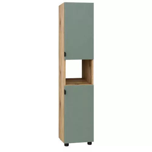 купить Шкаф-пенал Mashtab 12643 Niagara 400x1900mm Stejar-Olive в Кишинёве 