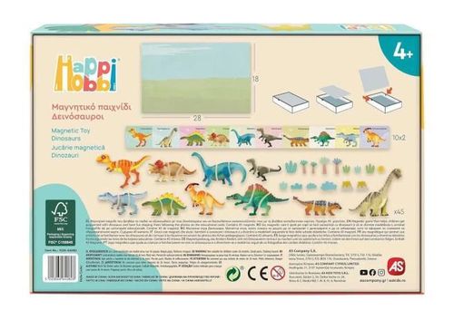 купить Набор для творчества As Kids 1029-64082 Magneti Educationali Dinozauri, 1445D в Кишинёве 