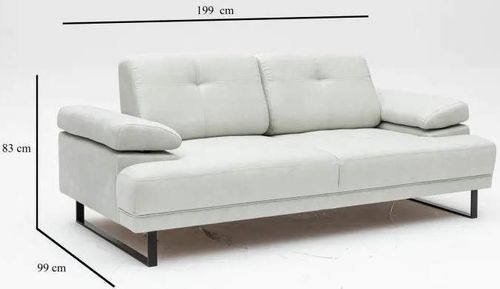 купить Диван Trendy Mustang alb, 99x83x199cm в Кишинёве 