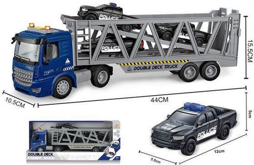 cumpără Mașină Richi R 7 /11 (68878) trailer cu muz/lum in set cu masinute în Chișinău 