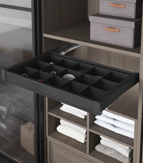 cumpără Feronerie pentru mobilă Starax S-6717-A модуль для аксессуаров антрац. 80см în Chișinău 