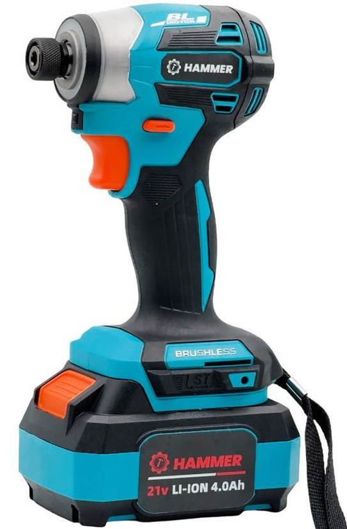 купить Шуруповёрт Hammer 40942, ударный 21V, 3150rpm, 2x4.0Ah+зу в Кишинёве 