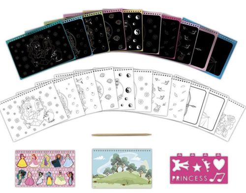 cumpără Set de creație Totum TT044340 Scratchbook Princess, 1314D în Chișinău 