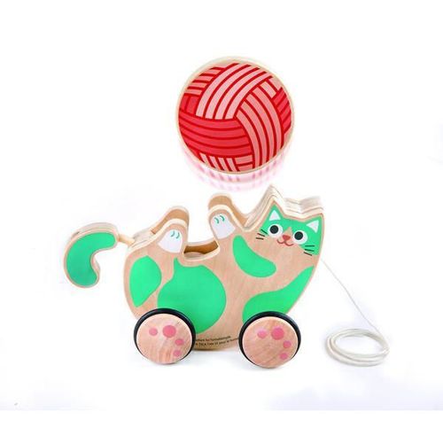 cumpără Jucarie de tras și împins Hape E0366 Jucarie de tras Pisicuta jucausa în Chișinău 