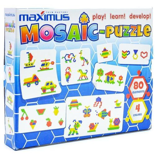 купить Настольная игра Maximus MX9086 Set de joc Mozaică-puzzle 80 elem. в Кишинёве 