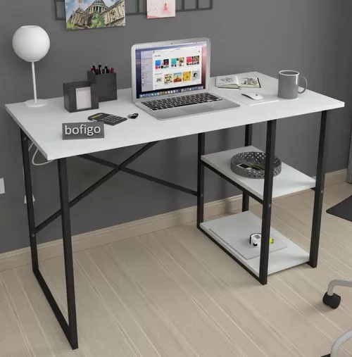 cumpără Masă de birou Nex Home 2 compartimente, metal 120x60 cm, Alb (20-02-01) în Chișinău 