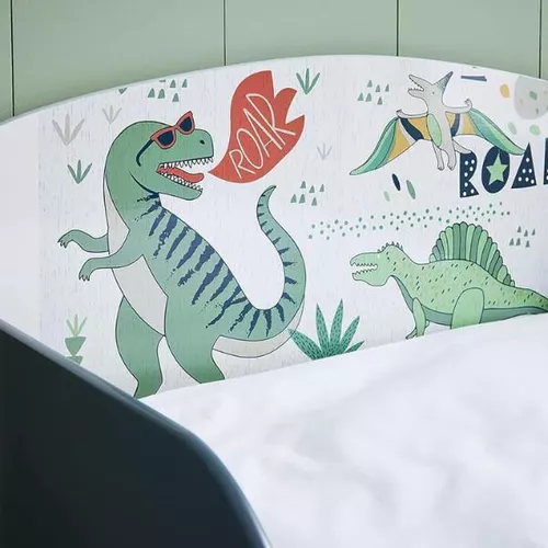 купить Кровать детская U-Grow UMPJ05-DN Pat Junior cu protecții laterale Dinozauri в Кишинёве 