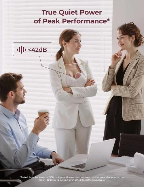 купить Молокоотсос Momcozy BP288-NR70BA-A Pompa de san electrica hands-free M9 Red в Кишинёве 