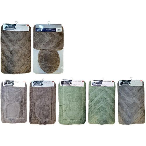 cumpără Covoraș de baie Promstore 57360 KDHome Nando 3buc (50x80cm, 40x50cm, 41x48cm) în Chișinău 