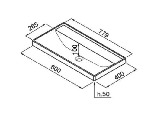 купить Мойка кухонная Elleci PURO DROP-IN 4080 (800x400) Grey в Кишинёве 