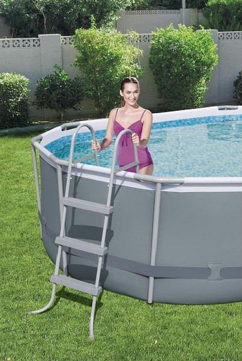 cumpără Piscină cu cadru Bestway 56448BW Power Steel Oval 488x305x107cm în Chișinău 