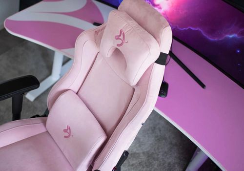 купить Офисное кресло Arozzi Vernazza SuperSoft Fabric, Pink в Кишинёве 