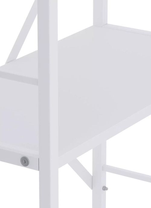 купить Офисный стеллаж Nex Home Raft metalic Loft 1100x600x240mm, 4 polite PAL, White/White snow в Кишинёве 