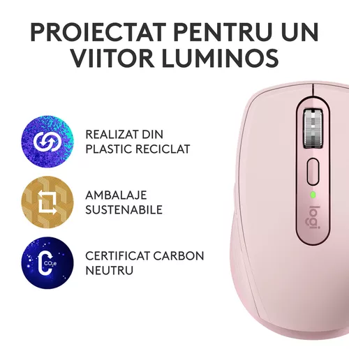 cumpără Mouse Logitech MX Anywhere 3S - Rose în Chișinău 