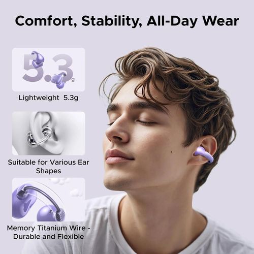 купить Наушники беспроводные Ugreen 55430, Open Ear HiTune S3 | WS209, Purple в Кишинёве 