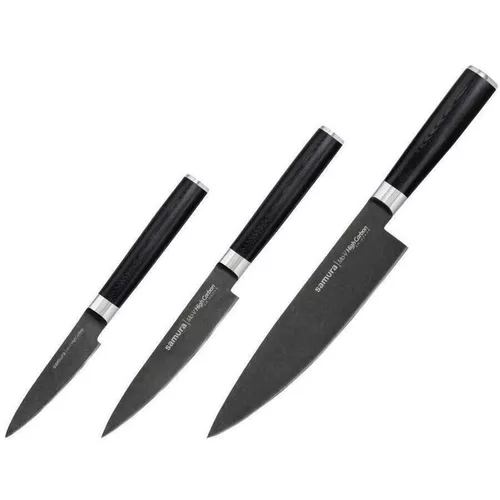 купить Набор ножей Samura MO-V Stonewash 3buc. (SM-0230B) в Кишинёве 