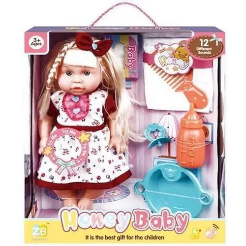 купить Кукла Promstore 43832 со звуком и аксессуарами (ягоды) 33x28.5x11сm в Кишинёве 