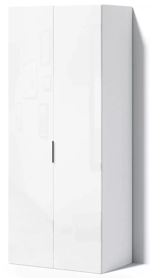 купить Шкаф Fabrik Home Hardy 2 двери (белый глянец/ МДФ) в Кишинёве 