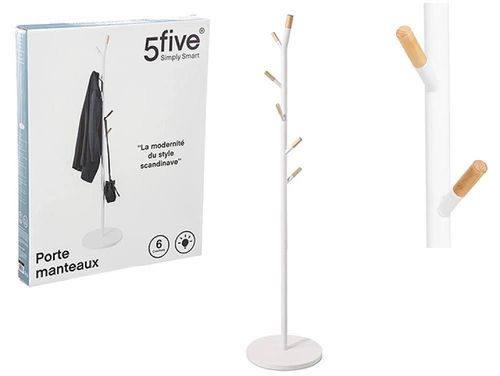 купить Вешалка для одежды 5five 55755 Cuier tip pom 176cm metal alb в Кишинёве 