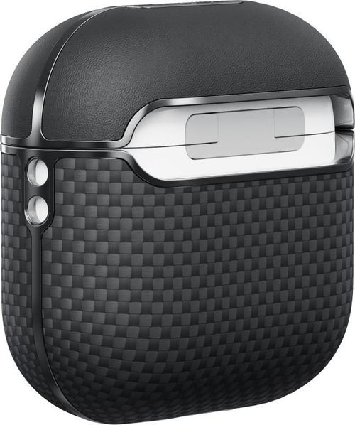 cumpără Husă pentru căști Pitaka Aramid Fiber Magnetic Case AirPods 4 Black/Gray (APM2404) în Chișinău 