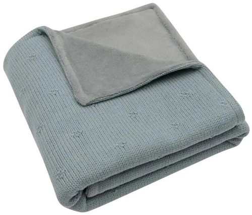 cumpără Lenjerie de pat pentru copii Jollein 517-511-68035 Paturica Cosy Knit Sea Green/Velvet, 75x100cm în Chișinău 