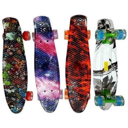 cumpără Skateboard Promstore 38013 55X14cm, max 75kg, светящиеся колеса, яркие цвета în Chișinău 