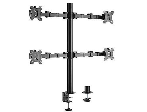 купить Brateck LDT33-C048 Quad Monitors Steel Articulating Monitor Arm, for 4 monitors, Clamp-on, 17"-32", +35 в Кишинёве 