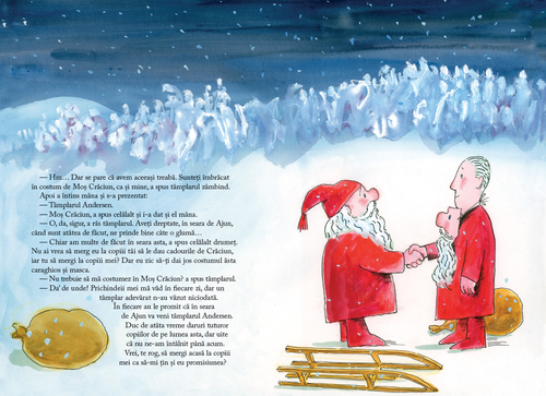 купить Tâmplarul Andersen și Moș Crăciun de Alf Prøysen - ilustrații de Hans Normann Dahl в Кишинёве 