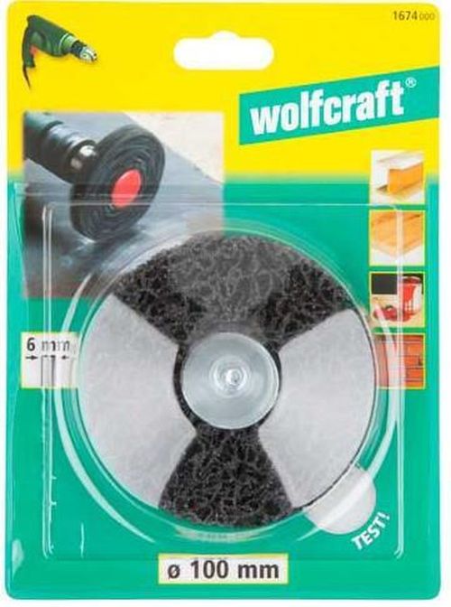 купить Набор головок, бит, насадок Wolfcraft Универсальный зачистной диск для сверла 100 мм 1674000 в Кишинёве 