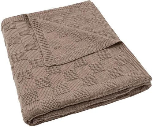 купить Детское постельное белье Jollein 516-522-68125 Paturica Box Knit Milky Coffee GOTS, 100x150cm в Кишинёве 