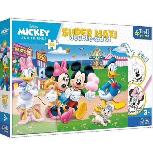 cumpără Puzzle Trefl 41005 Puzzles - 24 SUPER MAXI - Mickey at the fairground / Disney Standard Characters în Chișinău 