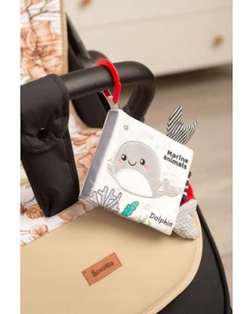 cumpără Jucărie cu pandantiv Sensillo Z-0370 Игрушка плюш-книжка 254 B/W Dolphin în Chișinău 