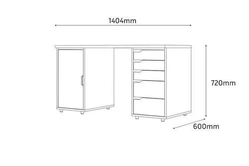 купить Офисный стол Fabrik Home BRISTOL кашемир в Кишинёве 