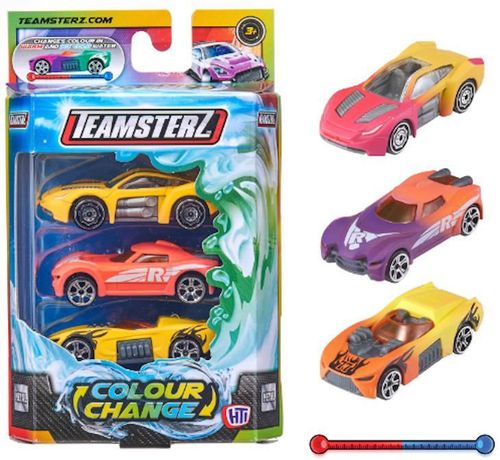 cumpără Mașină HTI 1417295 Set de 3 mașinuțe cu schimbare de culoare Teamsterz S/M în Chișinău 
