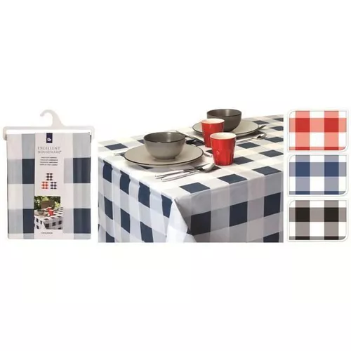купить Домашний текстиль Excellent Houseware 36362 Скатерть 130x180cm цветная клетка в Кишинёве 
