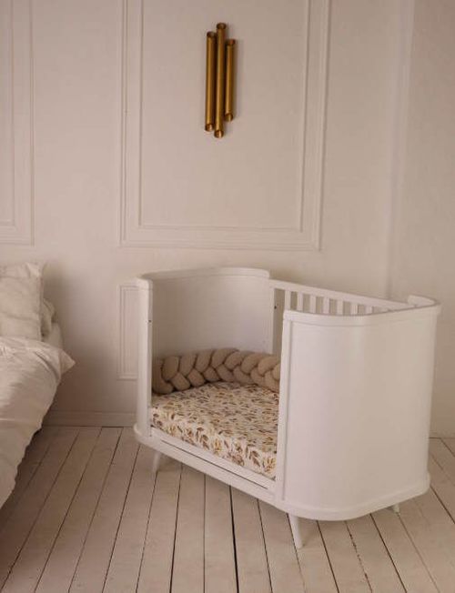 купить Кроватка Ingvart 45984512009 Boho Total, slim, Alb 70x134cm в Кишинёве 