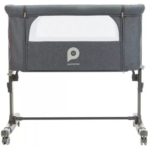 купить Колыбель Premaman PCI7AS-CCC-UNQ Patut co-sleeper cu roti Bisoo Grey в Кишинёве 