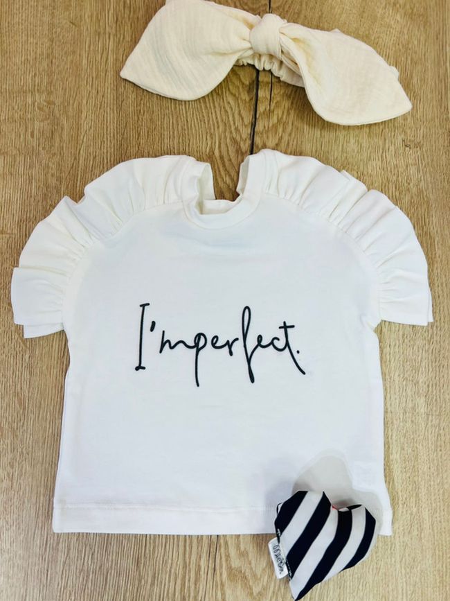 .Футболка принт Imperfect